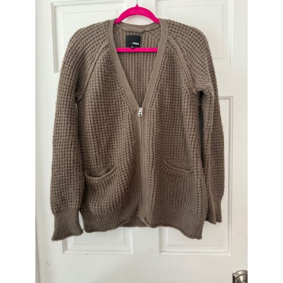 Aritzia Wilfred Free Marin Zip-up cardigan sweater, Small - Picture 1 of 4